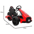 Motokára na batériu Bolid XR-1 pre deti Červený + Nastaviteľný volant + Profilované sedadlo