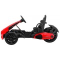 Motokára na batériu Bolid XR-1 pre deti Červený + Nastaviteľný volant + Profilované sedadlo