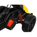 Motokára na batériu Bolid XR-1 pre deti Žltý + Nastaviteľný volant + Profilované sedadlo