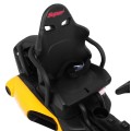 Motokára na batériu Bolid XR-1 pre deti Žltý + Nastaviteľný volant + Profilované sedadlo