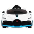 Bugatti Divo Autíčko na batériu pre deti Biele + Ovládač + EVA + Pomalý štart + LED MP3