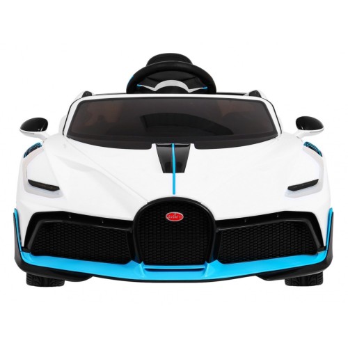 Bugatti Divo Autíčko na batériu pre deti Biele + Ovládač + EVA + Pomalý štart + LED MP3