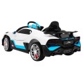 Bugatti Divo Autíčko na batériu pre deti Biele + Ovládač + EVA + Pomalý štart + LED MP3