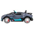 Bugatti Divo Autíčko na batériu pre deti Sivé + Ovládač + EVA + Pomalý štart + LED MP3