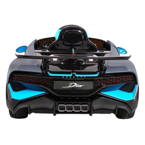 Bugatti Divo Autíčko na batériu pre deti Sivé + Ovládač + EVA + Pomalý štart + LED MP3