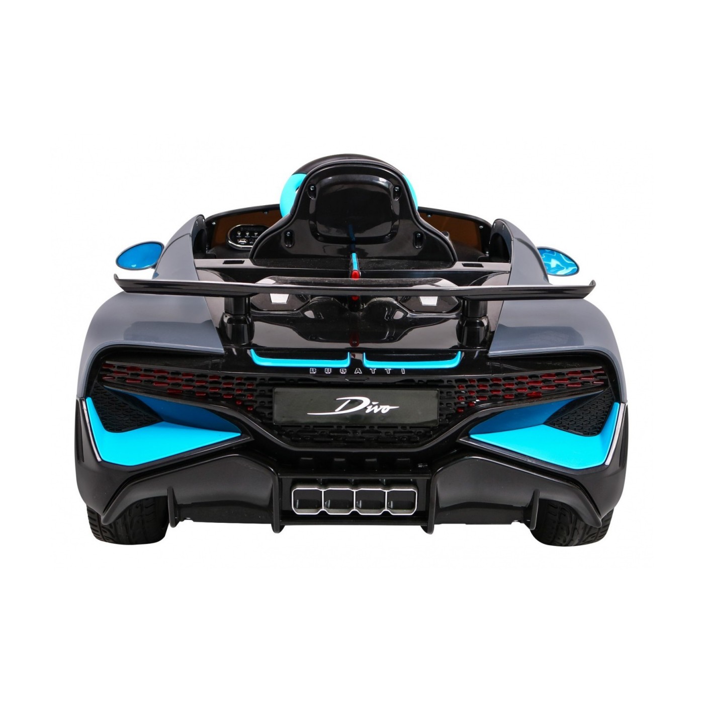 Bugatti Divo Autíčko na batériu pre deti Sivé + Ovládač + EVA + Pomalý štart + LED MP3
