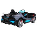Bugatti Divo Autíčko na batériu pre deti Sivé + Ovládač + EVA + Pomalý štart + LED MP3