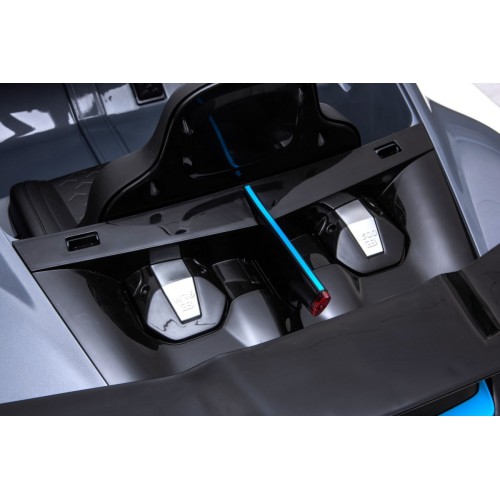 Bugatti Divo Autíčko na batériu pre deti Sivé + Ovládač + EVA + Pomalý štart + LED MP3