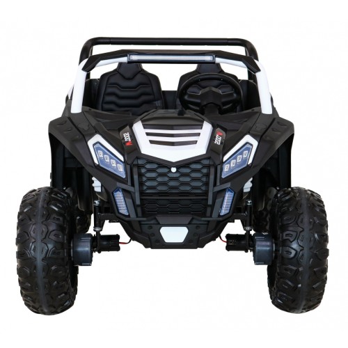 Buggy ATV Racing pre 2 deti Biele + Pohon 4x4 + Ovládač + Pomalý štart + MP3 LED
