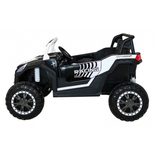 Buggy ATV Racing pre 2 deti Biele + Pohon 4x4 + Ovládač + Pomalý štart + MP3 LED