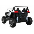 Buggy ATV Racing pre 2 deti Biele + Pohon 4x4 + Ovládač + Pomalý štart + MP3 LED