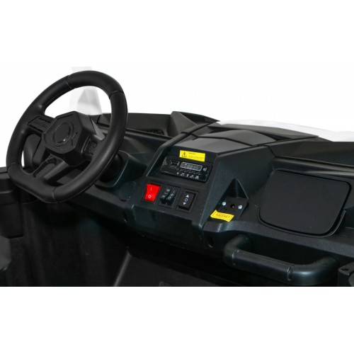 Buggy ATV Racing pre 2 deti Biele + Pohon 4x4 + Ovládač + Pomalý štart + MP3 LED