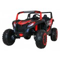Buggy ATV Racing pre 2 deti Červený + Pohon 4x4 + Ovládač + Pomalý štart + MP3 LED