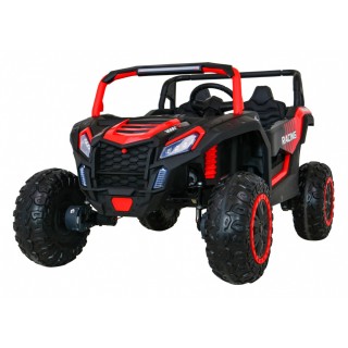Buggy ATV Racing pre 2 deti Červený + Pohon 4x4 + Ovládač + Pomalý štart + MP3 LED