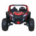 Buggy ATV Racing pre 2 deti Červený + Pohon 4x4 + Ovládač + Pomalý štart + MP3 LED