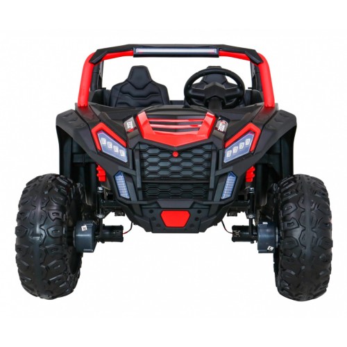 Buggy ATV Racing pre 2 deti Červený + Pohon 4x4 + Ovládač + Pomalý štart + MP3 LED