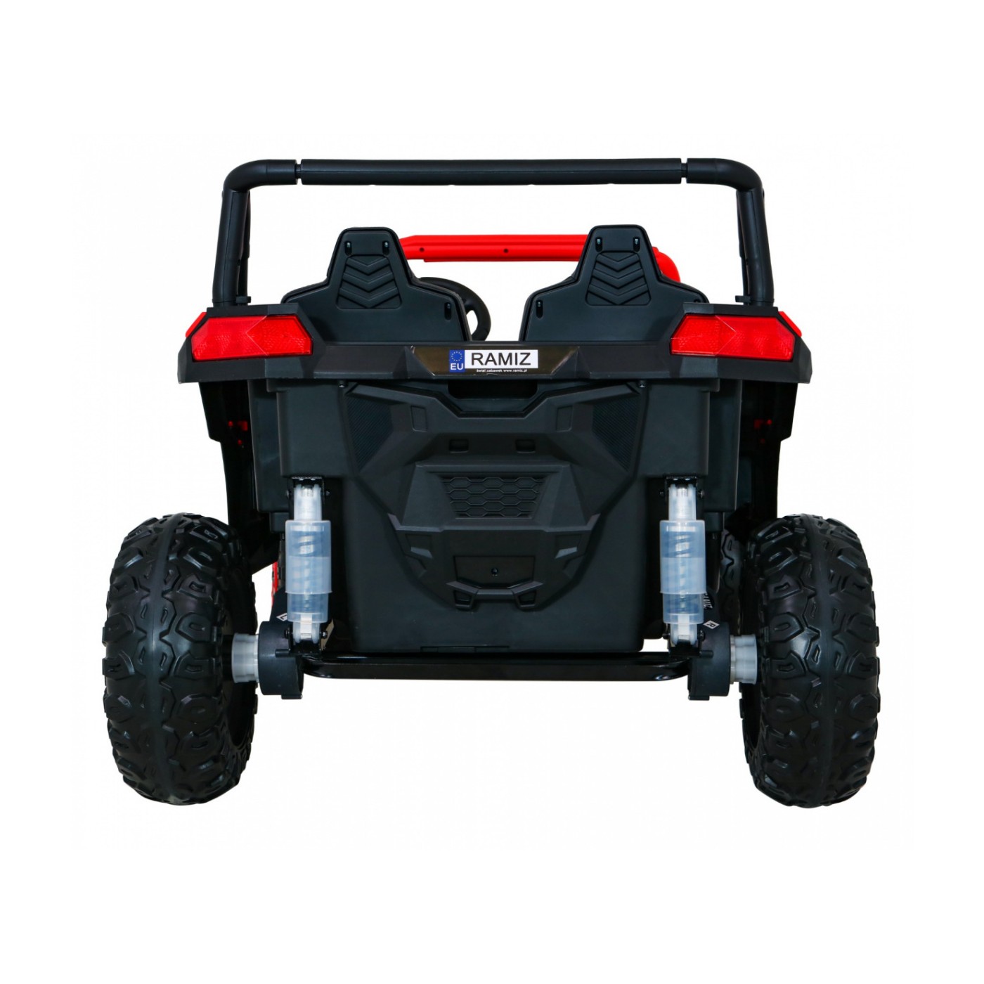 Buggy ATV Racing pre 2 deti Červený + Pohon 4x4 + Ovládač + Pomalý štart + MP3 LED