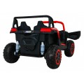 Buggy ATV Racing pre 2 deti Červený + Pohon 4x4 + Ovládač + Pomalý štart + MP3 LED