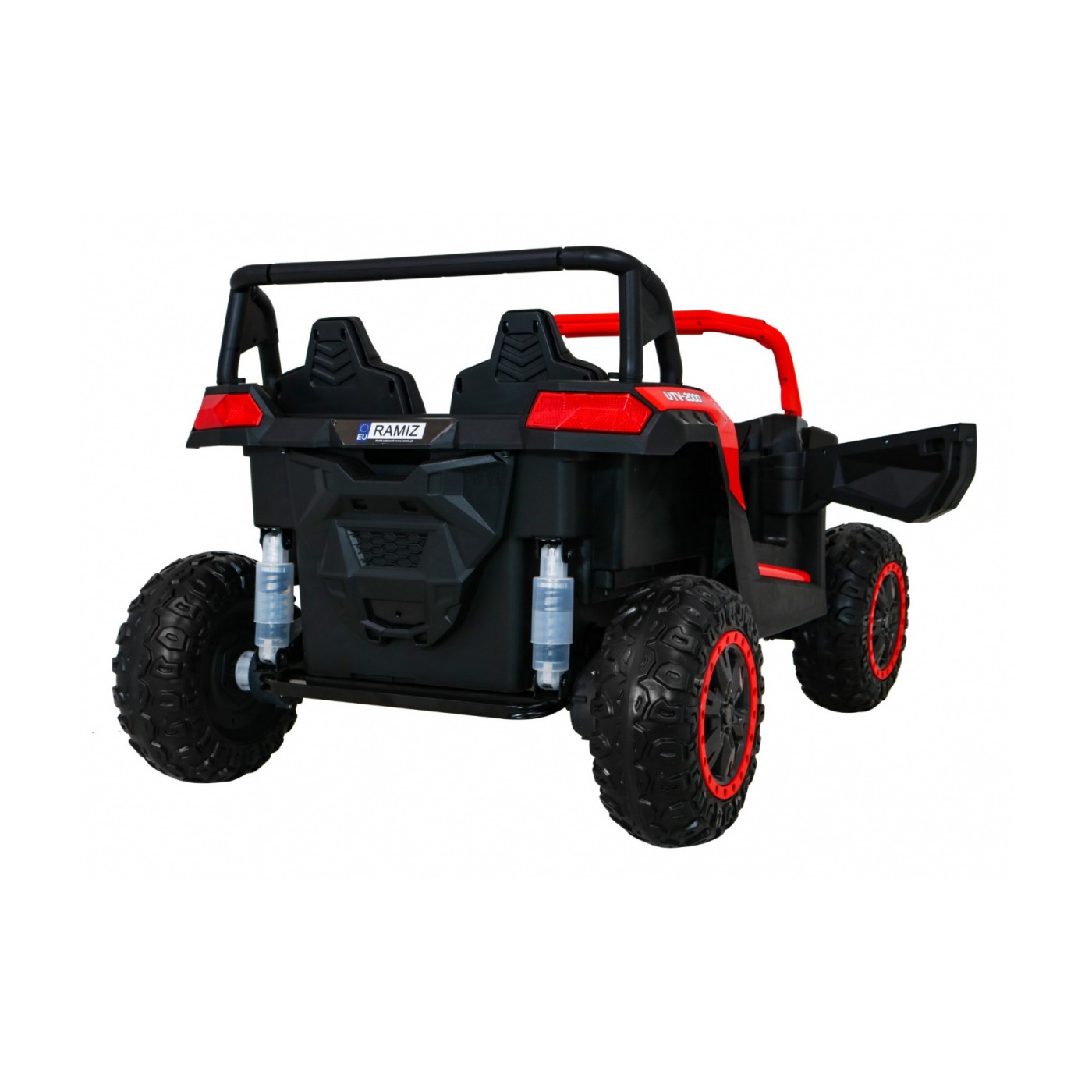 Buggy ATV Racing pre 2 deti Červený + Pohon 4x4 + Ovládač + Pomalý štart + MP3 LED