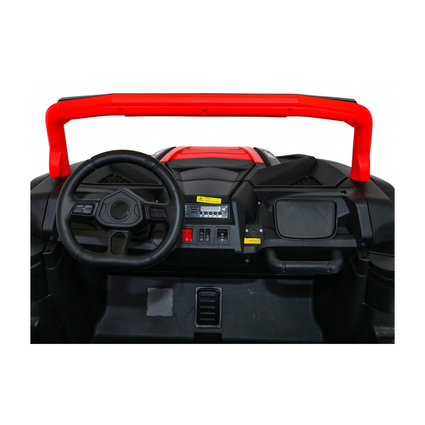 Buggy ATV Racing pre 2 deti Červený + Pohon 4x4 + Ovládač + Pomalý štart + MP3 LED