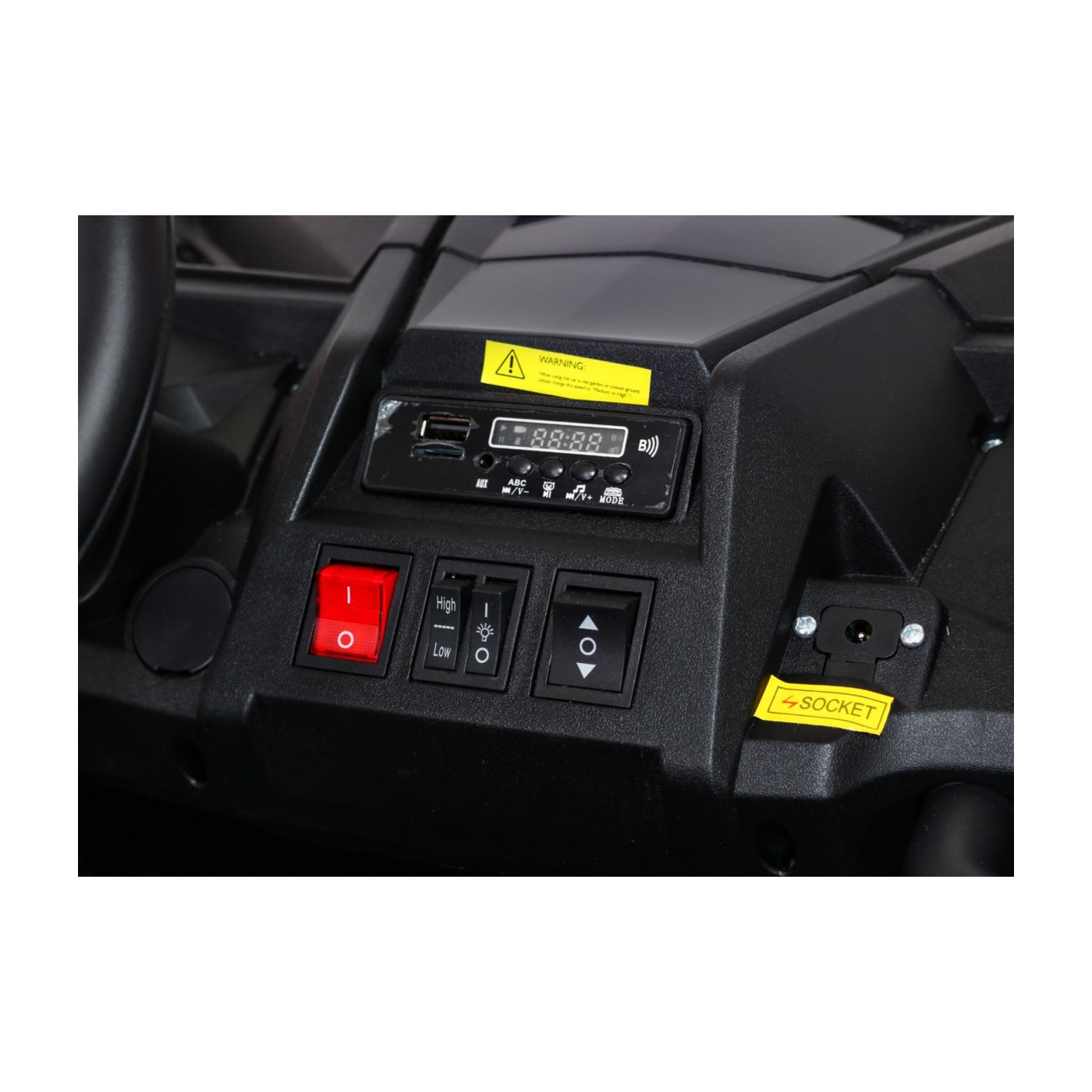 Buggy ATV Racing pre 2 deti Červený + Pohon 4x4 + Ovládač + Pomalý štart + MP3 LED