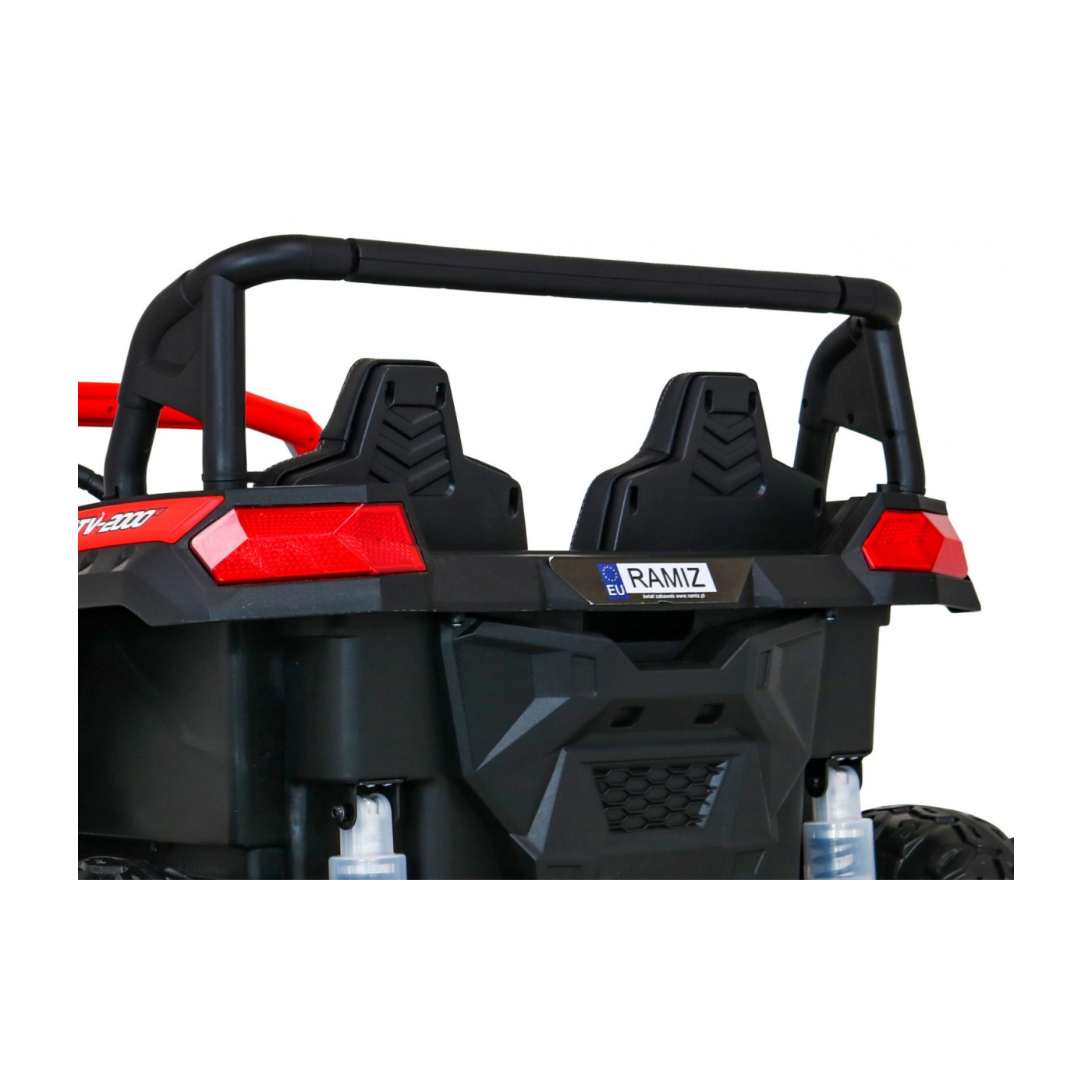 Buggy ATV Racing pre 2 deti Červený + Pohon 4x4 + Ovládač + Pomalý štart + MP3 LED