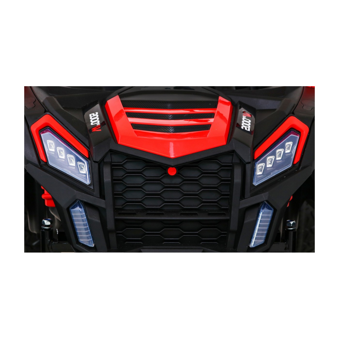Buggy ATV Racing pre 2 deti Červený + Pohon 4x4 + Ovládač + Pomalý štart + MP3 LED