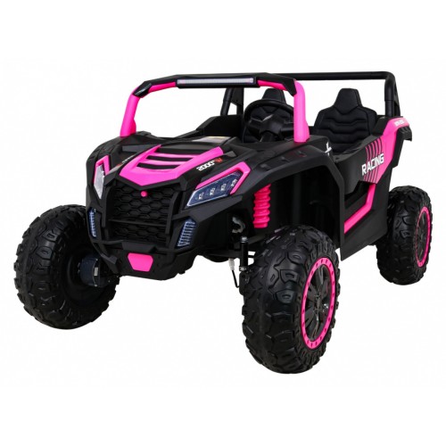 Buggy ATV Racing pre 2 deti Ružový + Pohon 4x4 + Ovládač + Pomalý štart + MP3 LED