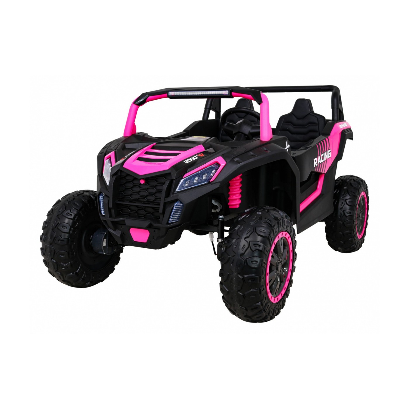 Buggy ATV Racing pre 2 deti Ružový + Pohon 4x4 + Ovládač + Pomalý štart + MP3 LED