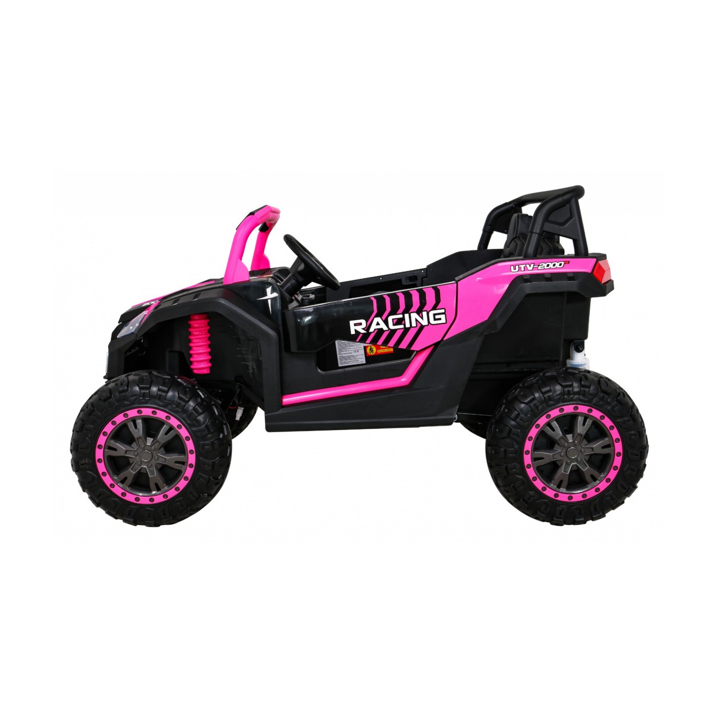 Buggy ATV Racing pre 2 deti Ružový + Pohon 4x4 + Ovládač + Pomalý štart + MP3 LED