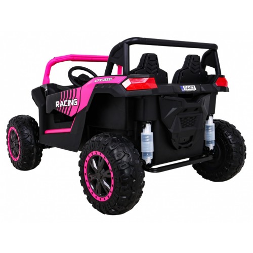 Buggy ATV Racing pre 2 deti Ružový + Pohon 4x4 + Ovládač + Pomalý štart + MP3 LED