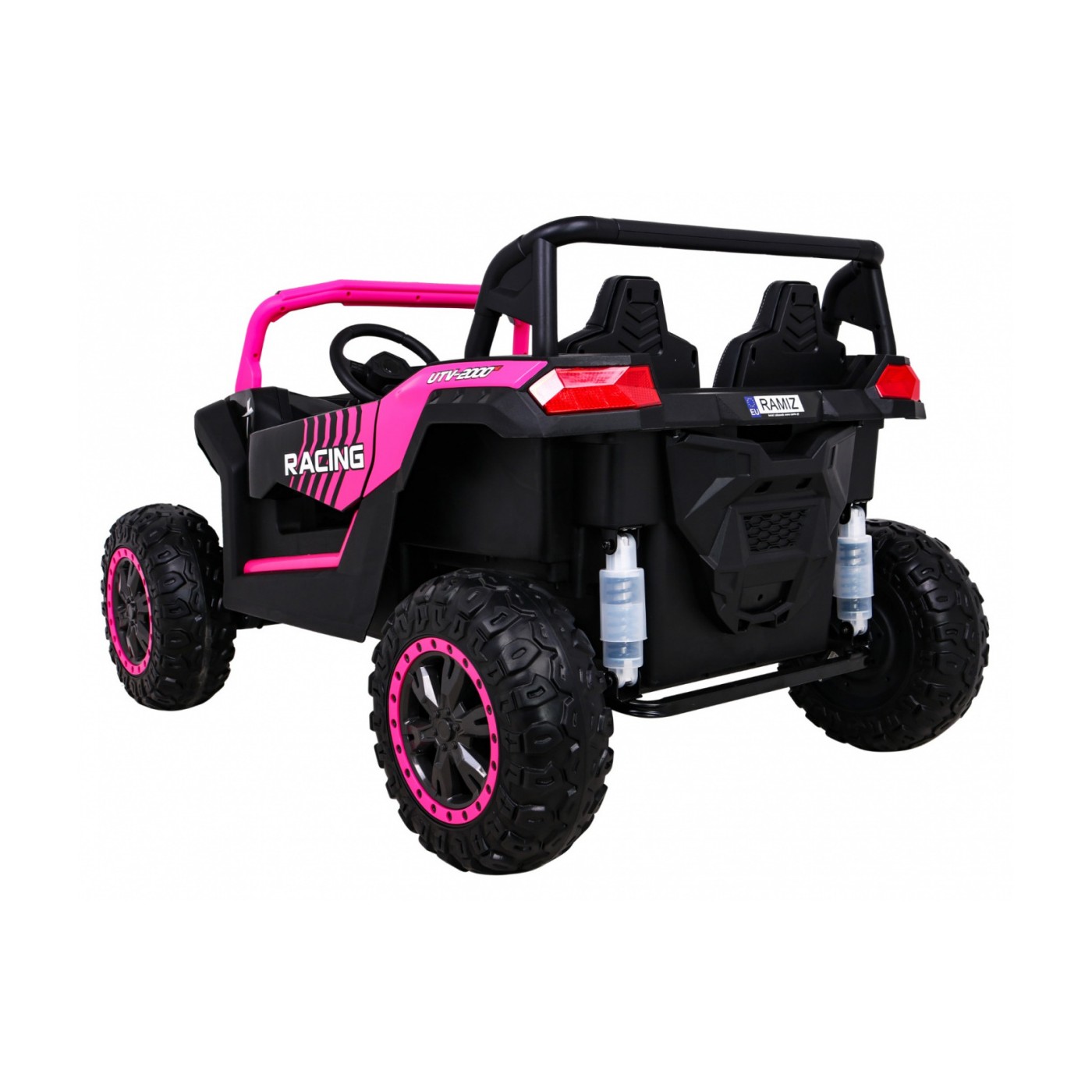 Buggy ATV Racing pre 2 deti Ružový + Pohon 4x4 + Ovládač + Pomalý štart + MP3 LED