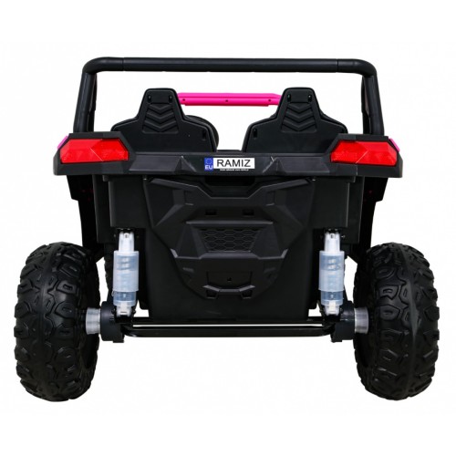 Buggy ATV Racing pre 2 deti Ružový + Pohon 4x4 + Ovládač + Pomalý štart + MP3 LED