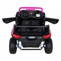 Buggy ATV Racing pre 2 deti Ružový + Pohon 4x4 + Ovládač + Pomalý štart + MP3 LED