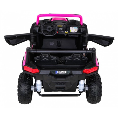 Buggy ATV Racing pre 2 deti Ružový + Pohon 4x4 + Ovládač + Pomalý štart + MP3 LED