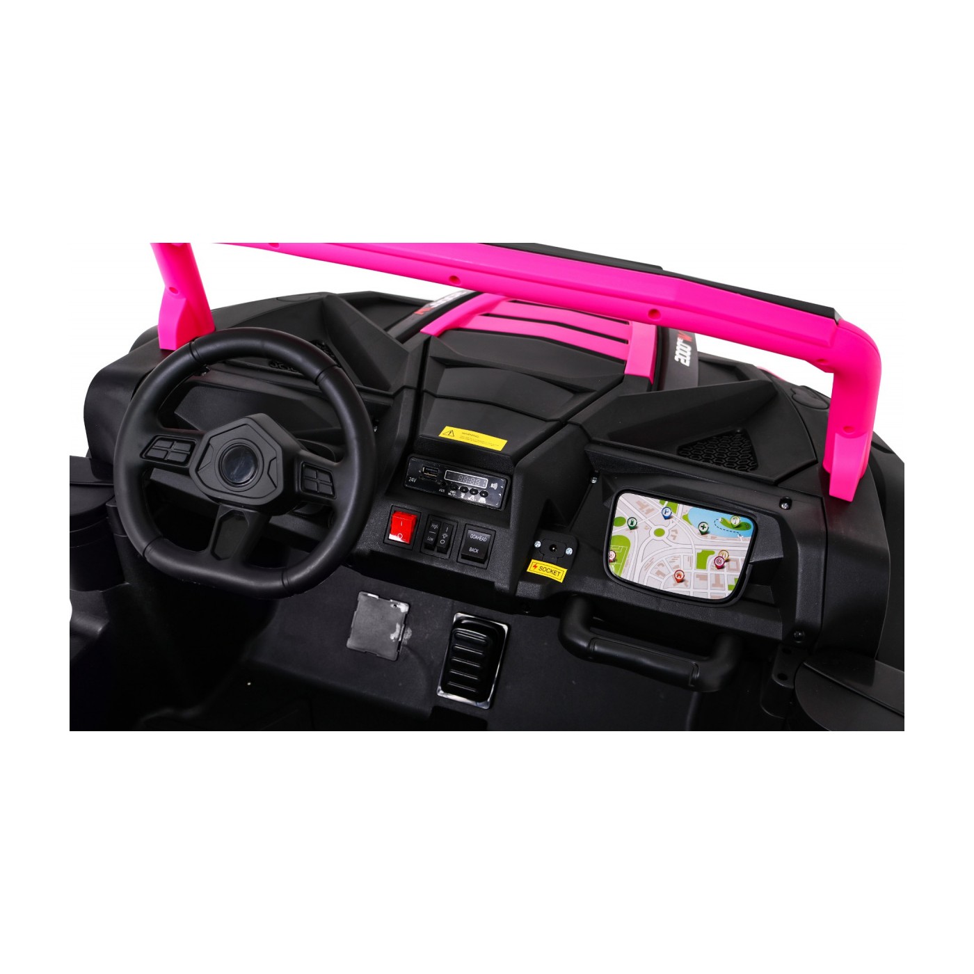 Buggy ATV Racing pre 2 deti Ružový + Pohon 4x4 + Ovládač + Pomalý štart + MP3 LED