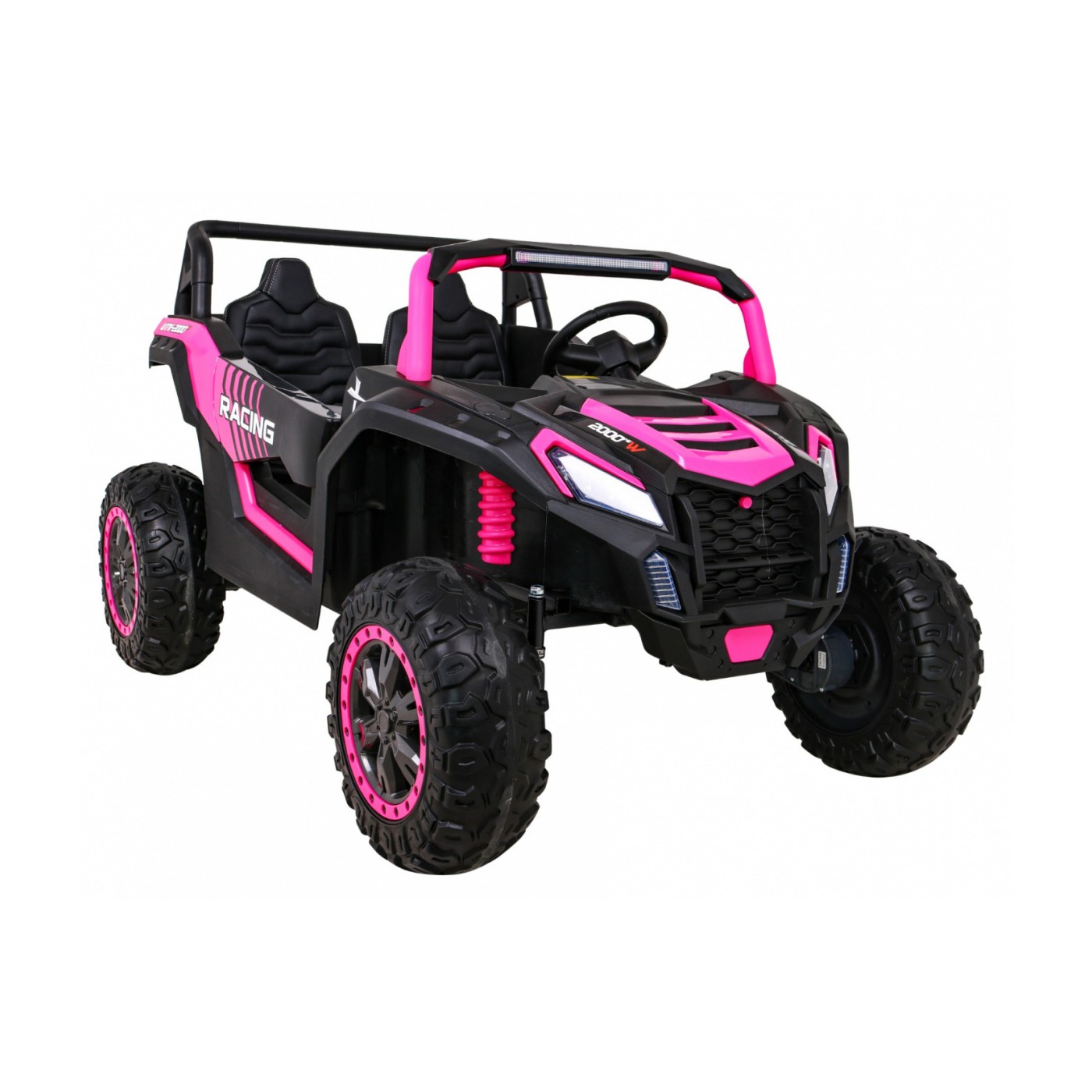 Buggy ATV Racing pre 2 deti Ružový + Pohon 4x4 + Ovládač + Pomalý štart + MP3 LED