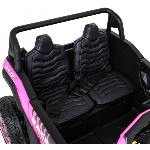 Buggy ATV Racing pre 2 deti Ružový + Pohon 4x4 + Ovládač + Pomalý štart + MP3 LED