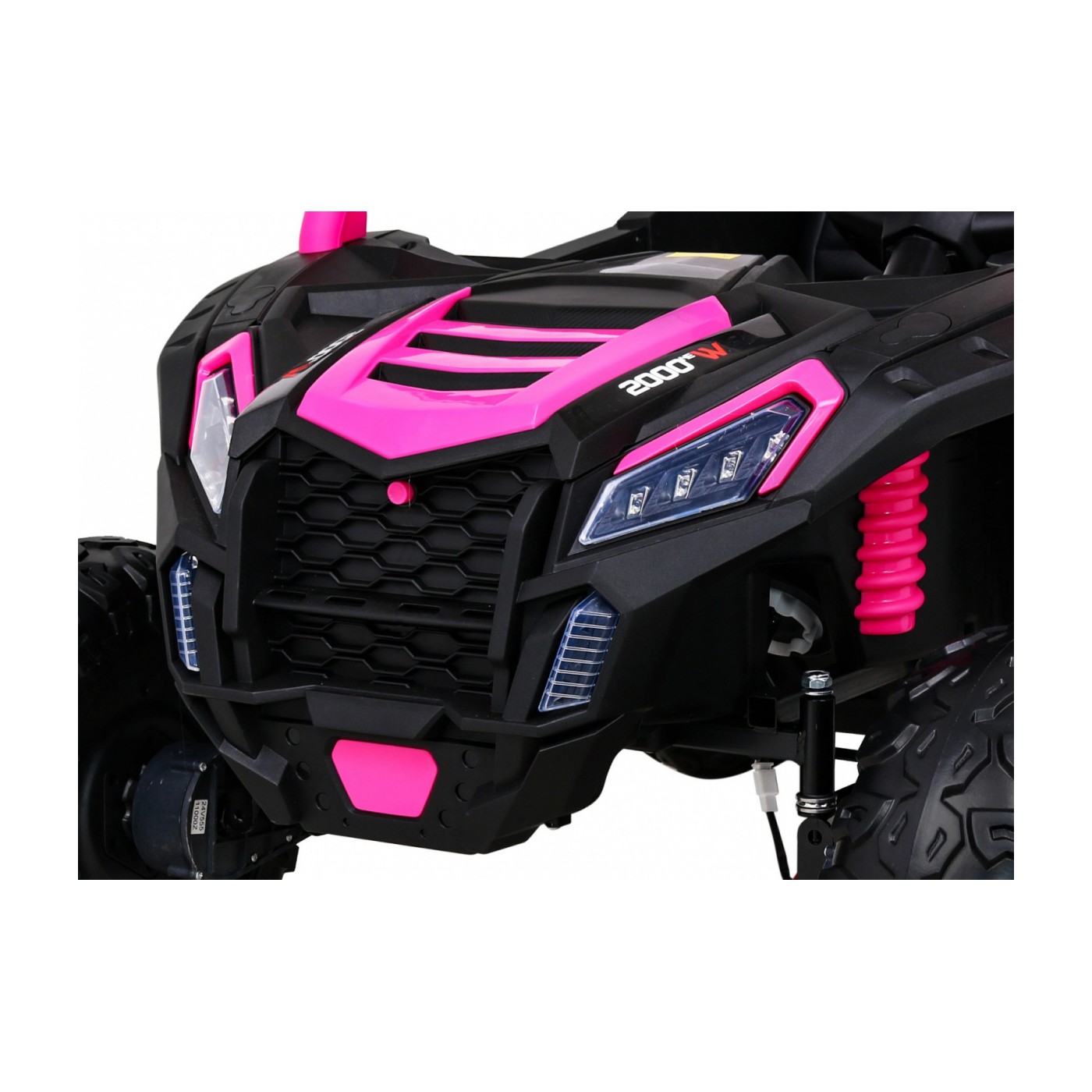 Buggy ATV Racing pre 2 deti Ružový + Pohon 4x4 + Ovládač + Pomalý štart + MP3 LED