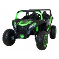 Buggy ATV Racing pre 2 deti Zelený + Pohon 4x4 + Ovládač + Pomalý štart + MP3 LED