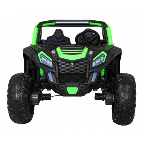 Buggy ATV Racing pre 2 deti Zelený + Pohon 4x4 + Ovládač + Pomalý štart + MP3 LED