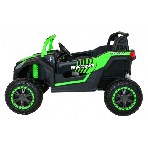 Buggy ATV Racing pre 2 deti Zelený + Pohon 4x4 + Ovládač + Pomalý štart + MP3 LED