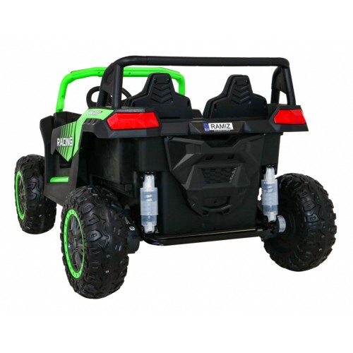Buggy ATV Racing pre 2 deti Zelený + Pohon 4x4 + Ovládač + Pomalý štart + MP3 LED