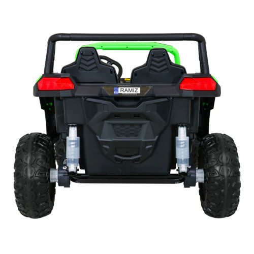 Buggy ATV Racing pre 2 deti Zelený + Pohon 4x4 + Ovládač + Pomalý štart + MP3 LED