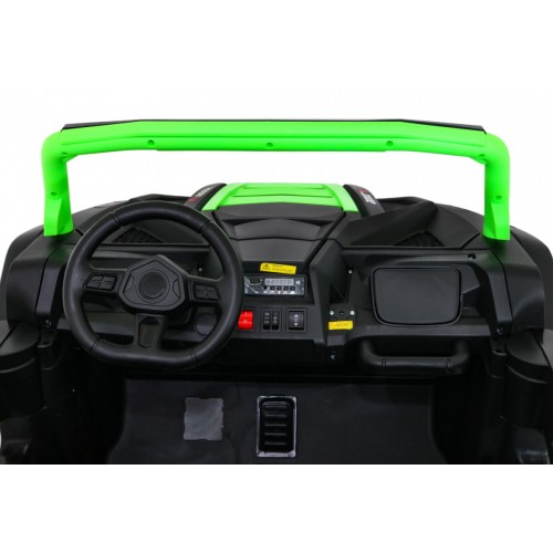 Buggy ATV Racing pre 2 deti Zelený + Pohon 4x4 + Ovládač + Pomalý štart + MP3 LED