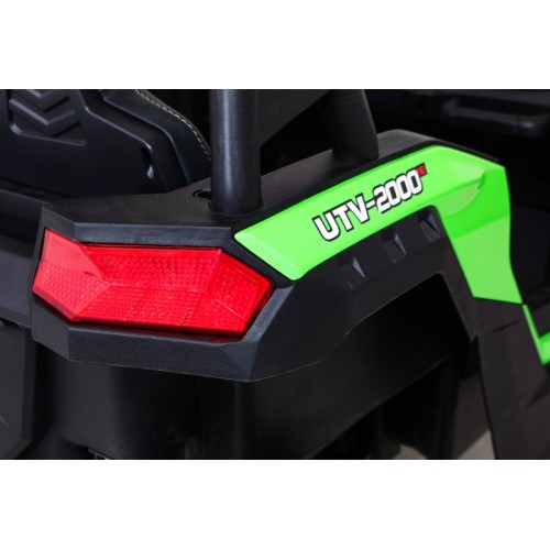 Buggy ATV Racing pre 2 deti Zelený + Pohon 4x4 + Ovládač + Pomalý štart + MP3 LED