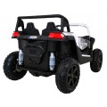 Buggy ATV Strong Racing pre 2 deti Biely + Bezkefkový motor + Nafukovacie kolesá + Audio LED