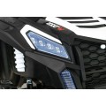 Buggy ATV Strong Racing pre 2 deti Biely + Bezkefkový motor + Nafukovacie kolesá + Audio LED