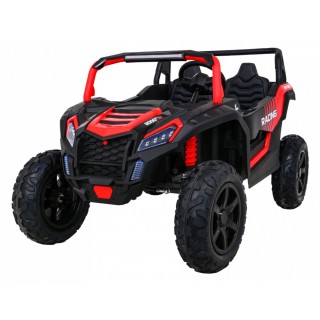 Buggy ATV Strong Racing pre 2 deti Červený + Bezkefkový motor + Nafukovacie kolesá + Audio LED