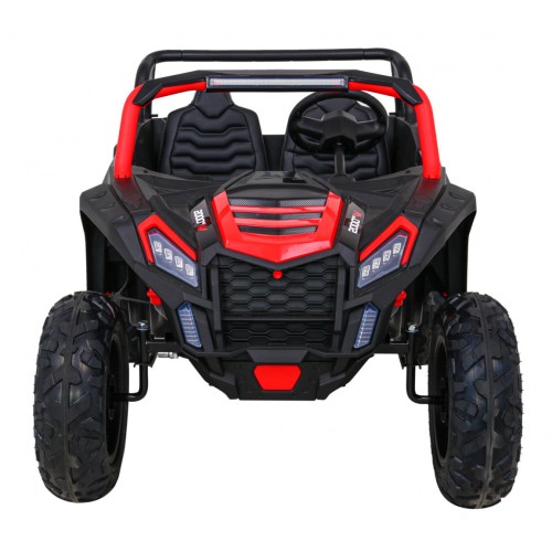 Buggy ATV Strong Racing pre 2 deti Červený + Bezkefkový motor + Nafukovacie kolesá + Audio LED